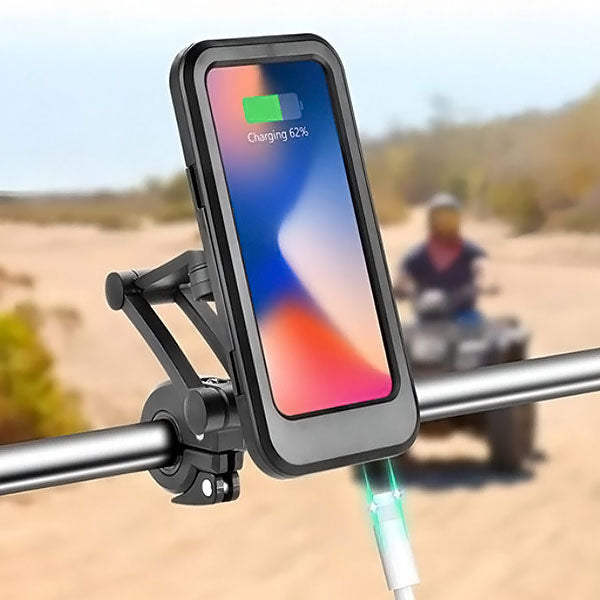 Suporte de Telemóvel Impermeável para Bicicleta | Fixação Magnética e Rotação 360°
